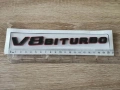 Mercedes Benz V8 Biturbo черна емблема с червен кант, снимка 2