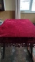 Тежка кадифена покривка за маса с фестони нова 160 х 160 см, снимка 3
