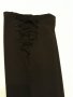 Черен панталон Showdy, висока талия ,скъп , с плетени връвки странично , ефектен модел , дъръг панта, снимка 4