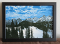 Продавам картина зимен пейзаж Rainier Mauntain, снимка 1 - Картини - 44605713