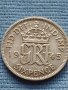 Сребърна монета 0.500 проба 6 пенса 1945г. Великобритания крал Джордж шести 40396, снимка 5