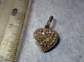 СТАР ФИН СРЕБЪРЕН ПЕНДАНТ СЪРЧИЦЕ СРЕБРО ВИСОКА ПРОБА ИНКРУСТИРАН с БЛЕСТЯЩИ ЦИРКОНИ 48596, снимка 1
