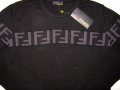 Fendi мъжки пуловер черен размер нов с етикет, снимка 1 - Пуловери - 38581958