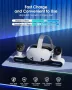 Нова VR зарядна станция за Quest 3S – Компактен и стилен дизайн 20W адаптер, снимка 2