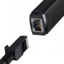 Лан Карта кабелна USB Baseus WKQX000101 Мрежови адаптер USB към RJ-45 1Gbps Черен, снимка 2