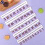 Кирилица Български печатни букви азбука цифри числа релси пластмасови форми фондан тесто пита резци