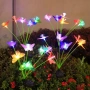 Декоративни соларни лампи с пеперуди – Водоустойчиви RGB цветове, идеални за цветни лехи и алеи 4986, снимка 1