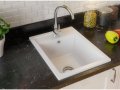 Гранитна Мивка за Кухня модел РИГА Антибактериална Бяла Кухненска Мивка, снимка 7