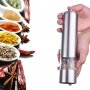 Електрическа мелничка от неръждаема стомана за сол и пипер, снимка 9