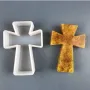 Голям дълбок кръст силиконов молд форма фондан шоколад гипс смола декор сапун, снимка 1