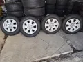 Алуминиеви джанти 16 5х112 с отвор 66.5за Ауди с зимни гуми 215 65 16, снимка 2
