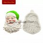 Голяма глава Дядо Коледа Santa Claus силиконов молд декорация украса фондан торта мъфини шоколад, снимка 1 - Форми - 21556382