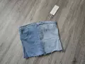 Ново уникално дънково бюстие / топ с цип на гърба., снимка 2