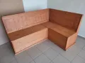 Продавам кухненски ъгъл 160х120 см с ракли бор масив, снимка 1
