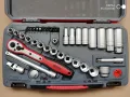 TENG TOOLS тенг гидория 3/8 39части камъни вложки хром ванадий комплект, снимка 2