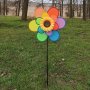 3607 Вятърна въртележка за градина Голямо цвете със слънчоглед, снимка 1 - Градински мебели, декорация  - 39781820