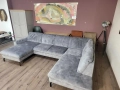 ПРОМОЦИЯ!!! П - образен ъглов диван от плат сив LS701521, снимка 12