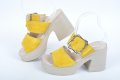 Дамски чехли от ествествен велур - Два цвята, снимка 6