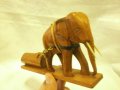 Дървена Фигура , Статуетка на  Слон - Дърворезба, снимка 2