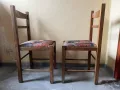 Столове дървени /масив/ с тапицерия на седалката - 8бр , снимка 4