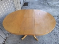 Кухненска маса разтегателна с диаметър 101 см. – масив, снимка 10