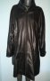 Манто тип пелерина от естествена кожа "Vera Pelle" Italy / голям размер , снимка 2