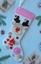 Коледен чорап за камина / лакомства / декорация