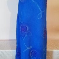 Дълга лятна синя рокля р-р Л , снимка 7 - Рокли - 36864701