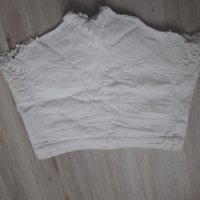 Бели къси гащи H&M, снимка 4 - Къси панталони и бермуди - 29253633