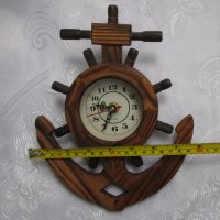 Стенен часовник дърво котва морски, снимка 3 - Стенни часовници - 30718220