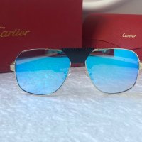 Cartier 2022 мъжки слънчеви очила с кожа 3 в 1, снимка 8 - Слънчеви и диоптрични очила - 37348069
