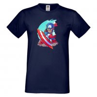 Мъжка тениска Marvel Captain America Игра,Изненада,Подарък,Геймър,, снимка 12 - Тениски - 36790439