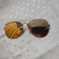 Плаки за слънчеви очила Ray-Ban огледални в цвят злато , снимка 4 - Слънчеви и диоптрични очила - 42880945