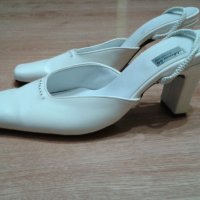 Дамски бели обувки с токчета - 37 номер, снимка 6 - Дамски обувки на ток - 36865174