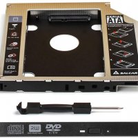 SSD / HDD адаптер за CD / DVD слот SATA на лаптоп , снимка 2 - Части за лаптопи - 34108312