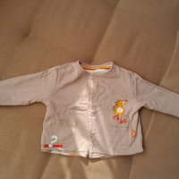 Двулицево бебешко яке размер 6месеца, снимка 1 - Бебешки якета и елеци - 42916615