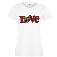 Дамска тениска Love Gnome Valentine's 9, снимка 4 - Тениски - 35552031