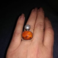 Масивен сребърен пръстен , снимка 2 - Пръстени - 39787369