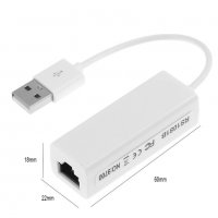 USB лан карта / USB 2.0 към RJ45 / 10/100Mbps / Lan card, снимка 5 - Други - 40192408