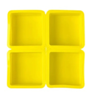 4 квадратни квадрат форми силиконова форма молд калъп за отливки сапун гипс и други, снимка 1 - Форми - 21732782