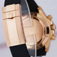 Луксозен часовник Rolex Daytona Cosmograph 18K Rose Gold Arabic Rubber 40 mm., снимка 6 - Мъжки - 32140770