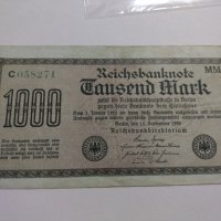 Райх банкнота - Германия - 1000 марки / 1922 година - 17979, снимка 1 - Нумизматика и бонистика - 31029649