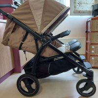 Количка за близнаци с аксесоарите peg perego book for two много запозена, снимка 2 - Стоки за близнаци - 38082843