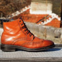 Jones Bootmaker Johan Casual Leather Lace-Up -- номер 43, снимка 1 - Мъжки боти - 30887660