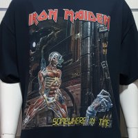 Нова мъжка тениска със ситопечат на музикалната група IRON MAIDEN - SOMEWHERE IN TIME , снимка 5 - Тениски - 30648204