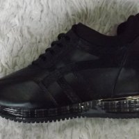 Обувки, скрита платформа, черни, код 531/ББ1/45, снимка 3 - Дамски ежедневни обувки - 39456725