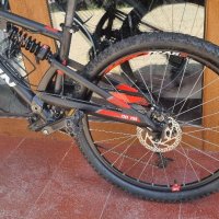 ROCKRIDER ST 520S Full Suspension Mountain Bike - 27.5",черно-червено, снимка 2 - Велосипеди - 37335080