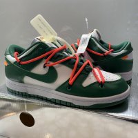 Nike Dunk Low Off-White Pine Green Мъжки/Дамски Кецове, снимка 1 - Кецове - 36821153