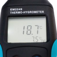 Термометър и влагомер EM2249 безконтактен/лазерен -20°C до 60°C, снимка 4 - Други инструменти - 38556636