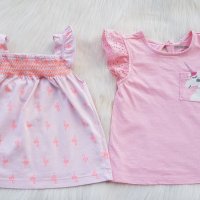 Тениска и туника Carter's 12-18 месеца, снимка 1 - Бебешки блузки - 33720976